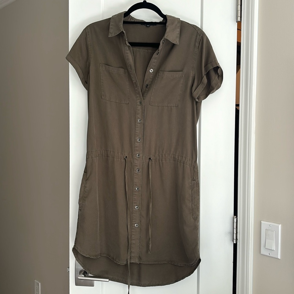 Olive green dress
